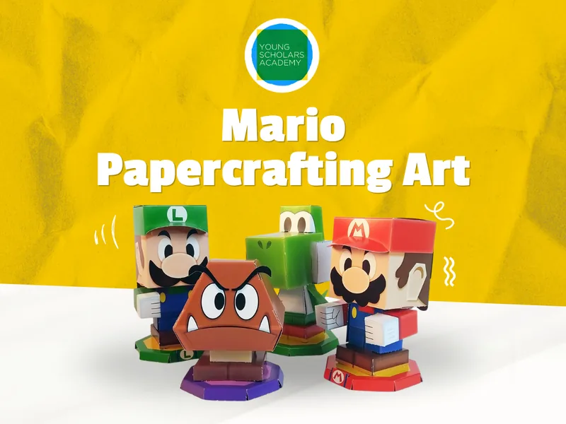 Mario Papercrafting Art (40 mins)